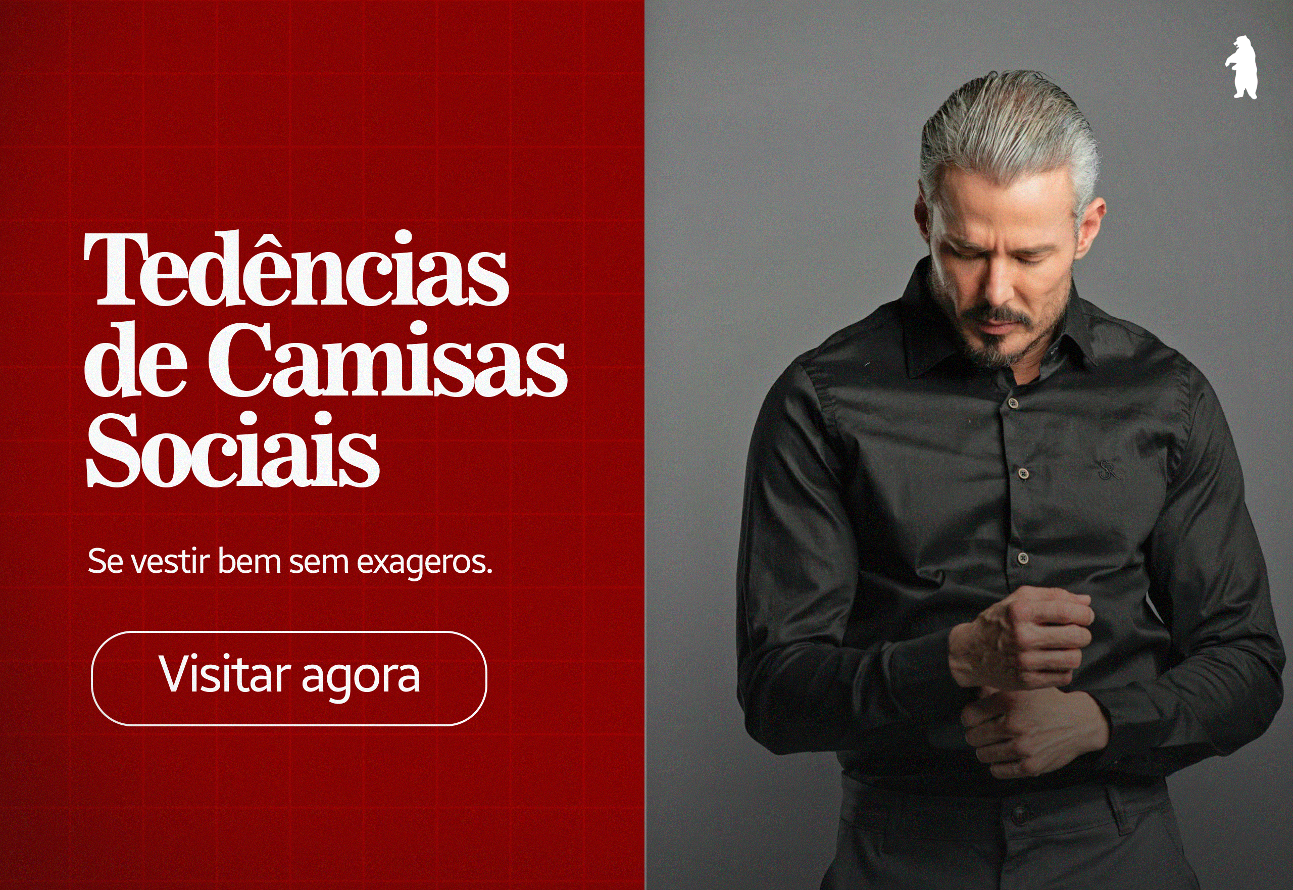 BANNER CHAMADA PARA CAMISAS SOCIAIS