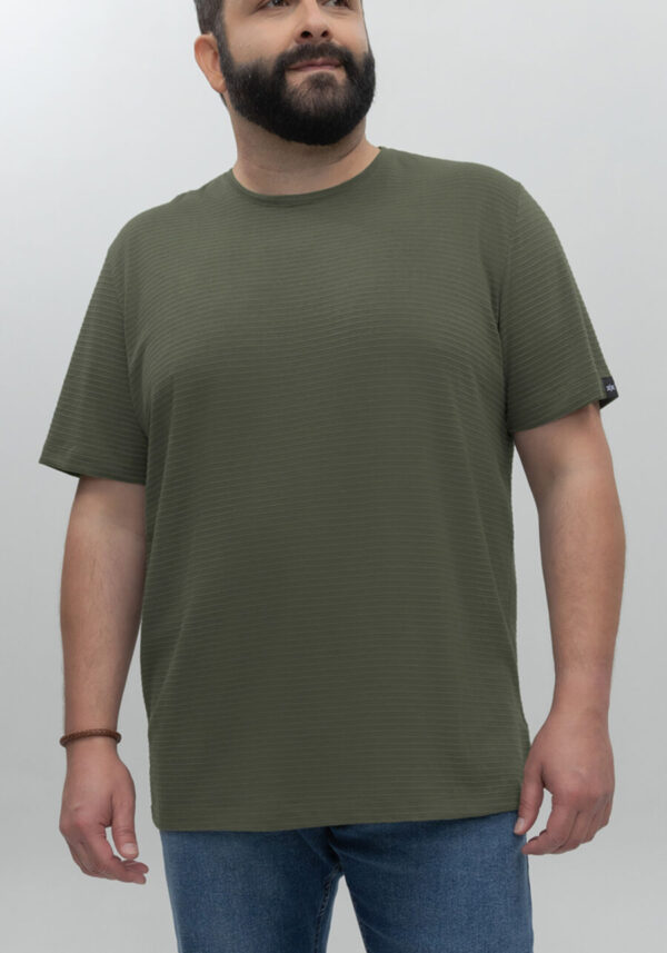 CAMISETA MALHA TEXTURIZADA PLUS SIZE HANGAR 33