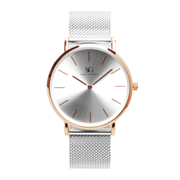 RELOGIO PULSEIRA PRATA HARLEM FULL ROSE GOLD 40MM - Image 3