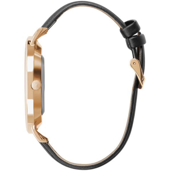 RELOGIO MINIMALISTA PRETO PULSEIRA DE COURO MURRAY BLACK ROSE GOLD 40MM - Image 2