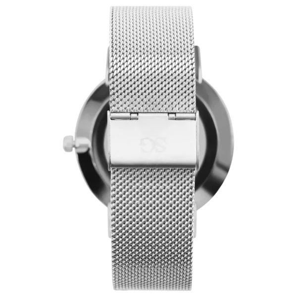 RELOGIO PRATA MINIMALISTA PULSEIRA PRATA HARLEM BLACK SILVER 40MM - Image 5