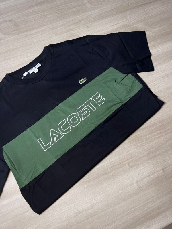 CAMISETA LACOSTE FAIXA VERDE