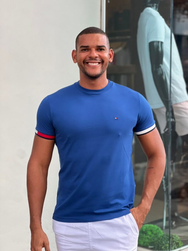 CAMISETA TOMMY HILFIGER DET MANGA