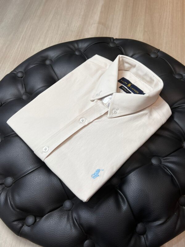 CAMISA M.CURTA RALPH SARJA  OFF WHITE