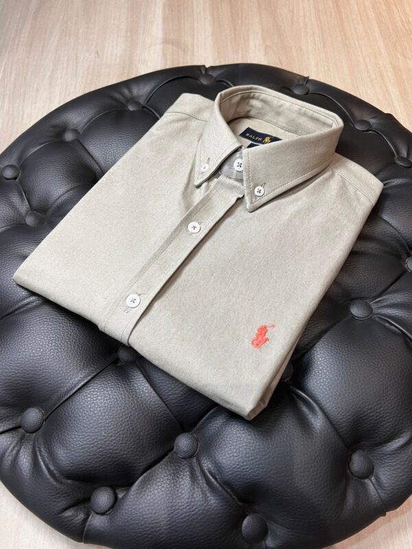 CAMISA M.CURTA SARJA RALPH LAUREN CINZA / VERDE RALPH LAUREN